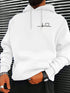 Casual hooded sweatshirt for men and teens - printed with lettering, loose fit, suitable for leisure and daily activities